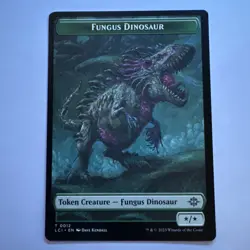 MTG Fungus Dinosaur Token Lost Caverns of Ixalan Tokens 0012 Regular Token - Image 1