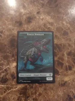 MTG Fungus Dinosaur Token Lost Caverns of Ixalan 0012 Regular Token NM MTG - Image 1