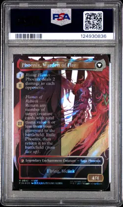 2025 MTG FINAL FANTASY JOSHUA, PHOENIX'S DOMINANT/PHOENIX, WARDEN OF FIRE PSA 10 - Image 2