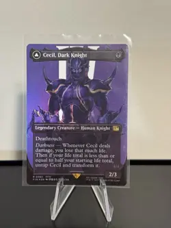 Cecil, Dark Knight Borderless Foil Final Fantasy MTG NM - Image 1