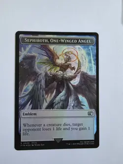 Emblem - Sephiroth, One-Winged Angel Robot Warrior Double-Sided Token Final... - Image 1