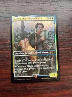1x FOIL GLENN, THE VOICE OF CALM - The Walking Dead - MTG - Magic the Gathering - Image 1
