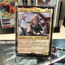 MTG Lightning, Army of One English Final Fantasy FIN NM M0233 - Image 1