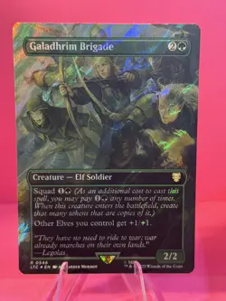 Galadhrim Brigade (Borderless) (Surge Foil) Commander: the Lord of the Rings:... - Image 1