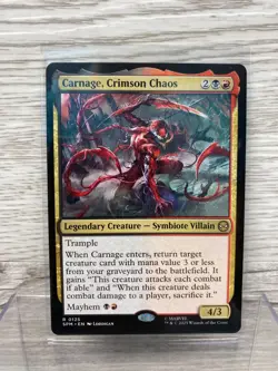 2025 Magic the Gathering Marvels Spider-man Non-Foil Carnage Crimson Chaos NM - Image 1
