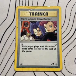 Pokemon TCG Here Comes Team Rocket! Team Rocket 15/82 Holo Rare HP - Image 1