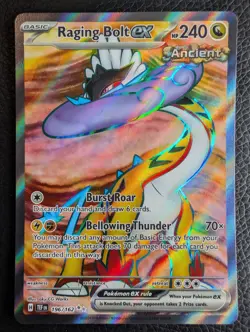 Raging Bolt ex - 196/162 Temporal Forces (Pokemon) Full Art Ultra Rare - Image 1