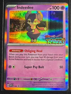 Indeedee SVP 154 (Prerelease Black Star Promo) Surging Sparks Near Mint - Image 1