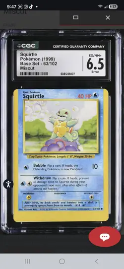 Pokemon TCG 1999 Blastoise Evolution Line Miscut Error Lot CGC Graded RARE! - Image 3