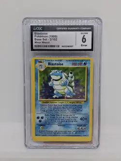 Pokemon TCG 1999 Blastoise Evolution Line Miscut Error Lot CGC Graded RARE! - Image 5