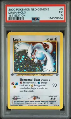 2000 POKEMON NEO GENESIS 1ST EDITION #9 LUGIA-HOLO PSA 5 - Image 1