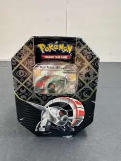 Pokemon Paldean Fates Iron Treads ex Tin (4 Packs) New Sealed English NEW SEALED - Image 1