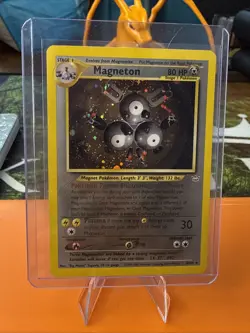 Pokemon TCG Magneton 10/64 Neo Revelation Holo Swirl Free US Shipping! - Image 1