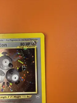 Pokemon TCG Magneton 10/64 Neo Revelation Holo Swirl Free US Shipping! - Image 5