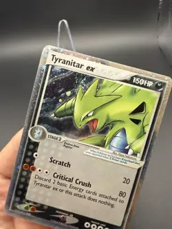 2004 Pokemon TCG Tyranitar EX 17/17 Holo Pop Series Swirl - Image 3