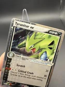 2004 Pokemon TCG Tyranitar EX 17/17 Holo Pop Series Swirl - Image 4