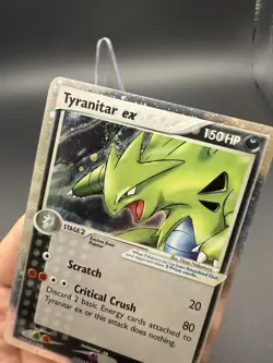 2004 Pokemon TCG Tyranitar EX 17/17 Holo Pop Series Swirl - Image 5