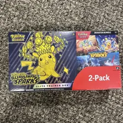 Pokemon Elite Trainer Box Scarlet & Violet Surging Sparks 2-Pack SEALED (Costco) - Image 1