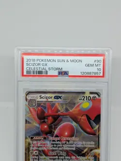 Pokemon Scizor GX Celestial Storm #90 PSA 10 Gem Mint 2018 - Image 3