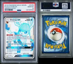 Pokemon PSA 10 Glaceon GX SV55/SV94 Sun & Moon Hidden Fates Shiny Vault Mint - Image 1