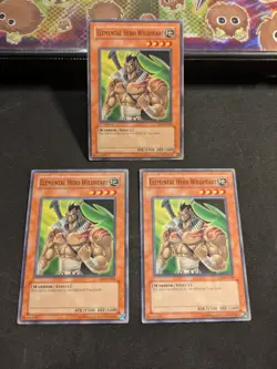 Elemental Hero Wildheart EEN-EN008 Elemental Energy x3 Playset - Image 1