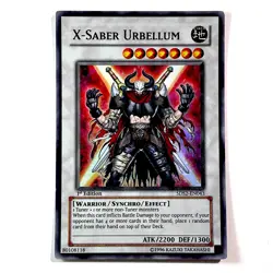 Yu-Gi-Oh! TCG X-Saber Urbellum 5DS2-EN043 SR 1st Edition LP - Image 1