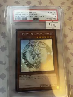PSA 9 YuGiOh Dark Magician Girl DP23-JP000 Ghost Rare Japanese Legend Duelist 6 - Image 1