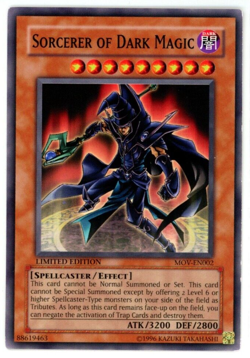Yugioh TCG Sorcerer of Dark Magic MOV-EN002 YuGiOh Pyramid Of Light Movie Promo - Image 1