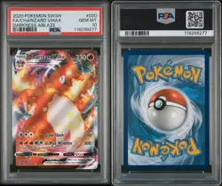 Pokemon TCG Charizard VMAX Darkness Ablaze Holo Ultra Rare Card PSA 10 - Image 4