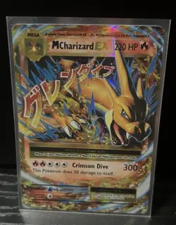 Pokemon TCG Mega-Charizard-EX Evolutions Holo Card 13/108 Near Mint Condition - Image 1