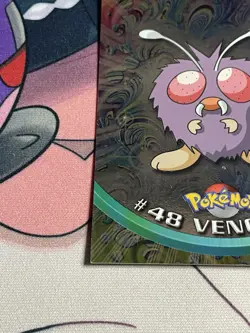 Venonat 48 Topps Series 1 Holo Foil Pokemon Card Blue Logo - Image 5