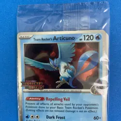 Pokemon TCG Card Team Rockets Articuno 051/182 Destined Rivals Stamped - Sealed - Image 3