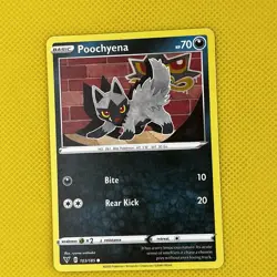 Poochyena 103/185 Common Vivid Voltage 2020 Pokemon Card NM - Image 1
