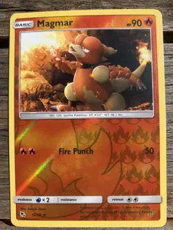 Magmar 10/68 Hidden Fates 2019 Reverse Holo Foil Uncommon Pokemon TCG Card - Image 2