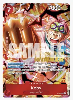 Koby (Event Pack Vol. 7) P-092 One Piece Promotion Cards Foil - Image 1