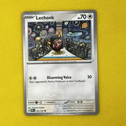 Lechonk 181/197 Common Obsidian Flames scarlet & Violet Pokemon Card NM - Image 1