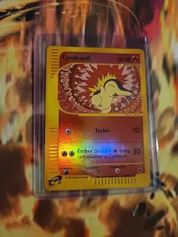 (NM) Cyndaquil 105/165 Expedition Reverse Holo Vintage Pokemon Card - Image 2