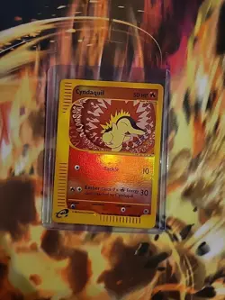 (NM) Cyndaquil 105/165 Expedition Reverse Holo Vintage Pokemon Card - Image 3