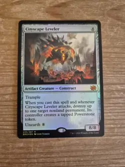 MTG - Cityscape Leveler (Foil) - Brothers War - Magic The Gathering - NM Card - Image 1