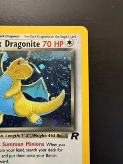 Dark Dragonite 5/82 Holo Rare Team Rocket Pokemon Card LP No Creases - Image 3