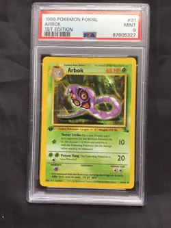 Pokemon Cards: Fossil 1st Edition Uncommon: Arbok 31/62 PSA 9 - Image 2