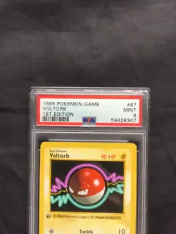 Pokemon Cards: Base Set 1st Edition Common: Voltorb 67/102 PSA 9 - Image 3