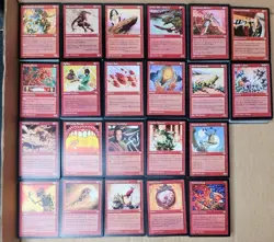 MTG Mirage Red Mountains Duplicate Bulk Cards Lot +/- 950 Commons - Image 1