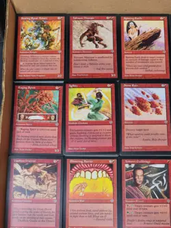 MTG Mirage Red Mountains Duplicate Bulk Cards Lot +/- 950 Commons - Image 2