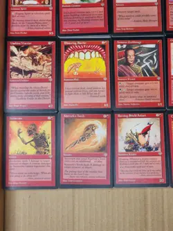 MTG Mirage Red Mountains Duplicate Bulk Cards Lot +/- 950 Commons - Image 3