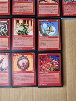 MTG Mirage Red Mountains Duplicate Bulk Cards Lot +/- 950 Commons - Image 4