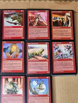 MTG Mirage Red Mountains Duplicate Bulk Cards Lot +/- 950 Commons - Image 5