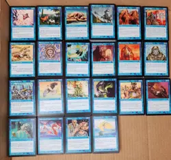 MTG Mirage Blue Islands Duplicate Bulk Cards Lot +/- 950 Commons - Image 1