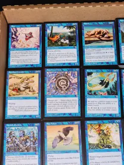 MTG Mirage Blue Islands Duplicate Bulk Cards Lot +/- 950 Commons - Image 2