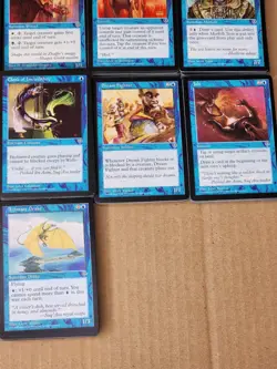 MTG Mirage Blue Islands Duplicate Bulk Cards Lot +/- 950 Commons - Image 4